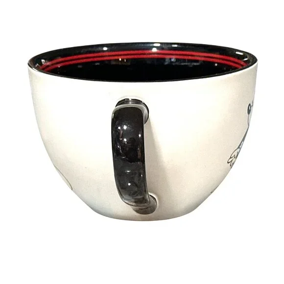 Minnie Mouse Black White Red Mug Disney Vintage Glam Desk Decor Old Hollywood - Picture 3 of 9